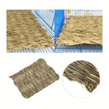 Handwoven Grass Mat — Natural Chew Bed for Rabbits & Guinea Pigs