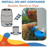 Automatic Poultry Water Cups — Leakproof Hanging Drinker Set