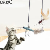 Interactive Feather Wand Cat Teaser Toy