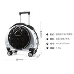 Transparent Space Capsule Pet Backpack & Luggage Bag — Large Capacity Multi-Purpose Carrier for Cats & Small Dogs