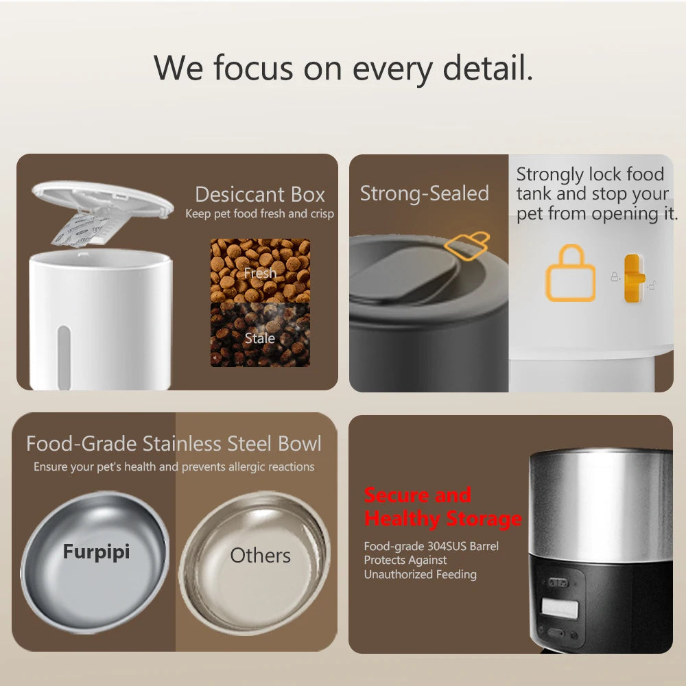 Smart Automatic Pet Feeder (Timed, Programmable, Dog & Cat)