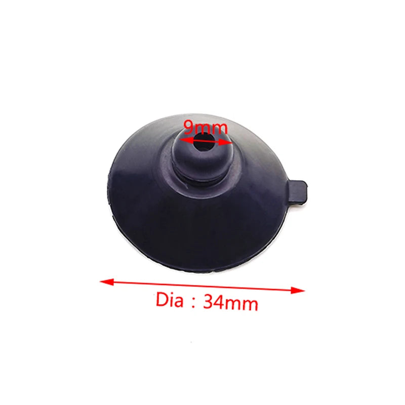Aquarium Suction Cup Holders (10-Pack, Black, Glass Tank Clips)
