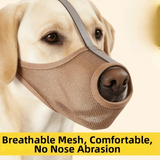 Breathable Mesh PVC Dog Muzzle (Washable, Adjustable, All Breeds)