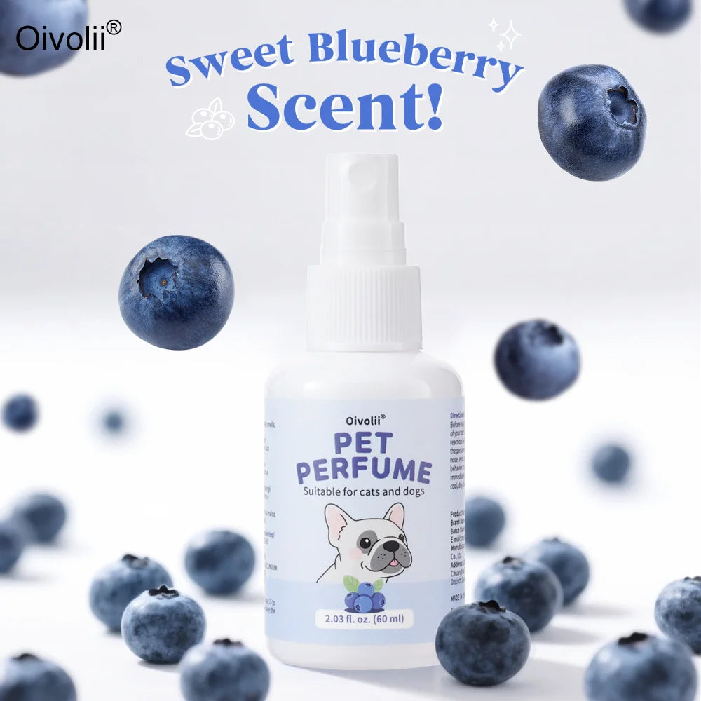 Blueberry Pet Deodorizing Spray — Natural, Long-Lasting Freshness for Dogs & Cats
