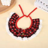 Christmas Collar with Bells for Small Dogs (Washable Scarf)