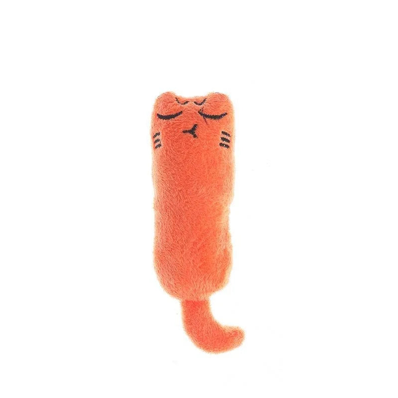 Catnip Rustle Sound Plush Thumb Pillow Cat Toy — Teeth Grinding & Kitten Chew Toy
