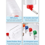 Hangable Auto Water Bottle 1000ml — Feeder for Rabbits & Small Pets