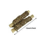 Natural Chew Toy Set — Apple Branch & Grass Tooth Grinders for Rabbits