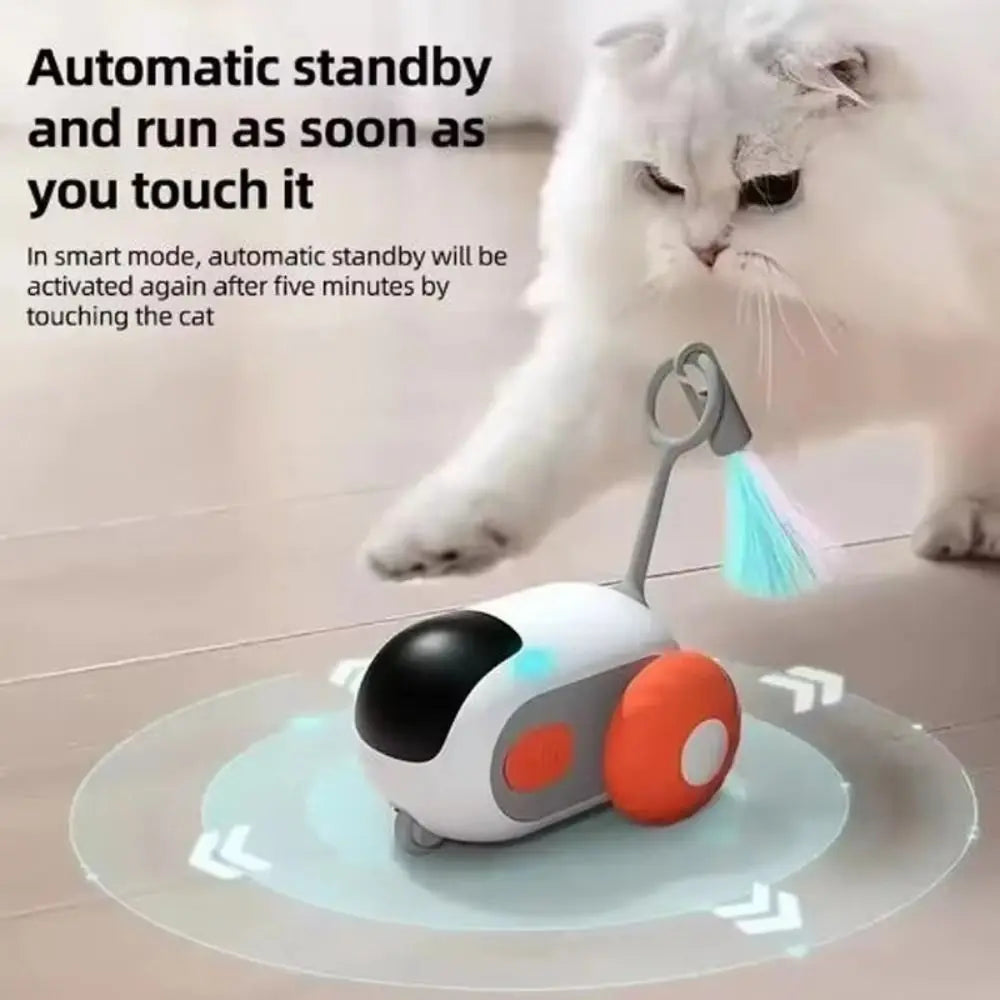 Remote-Control Turbo Tail Cat Toy — Rechargeable Rolling Chase Toy
