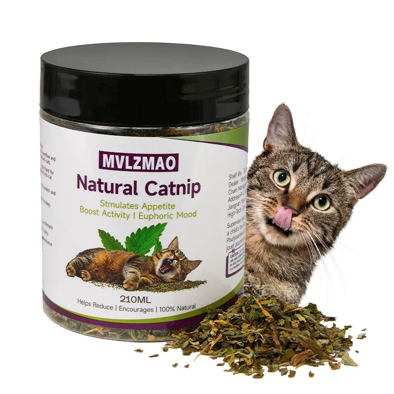 100% Natural Silvervine Catnip — Potent Loose-Leaf Blend, 210ml