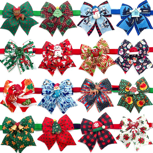 Christmas Grooming Neckties Snowman & Deer (50 or 100 Pack)