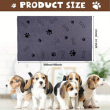 Quick-Dry Microfiber Dog Towel — Paw Print & Bone Design, 1 or 3-Pack