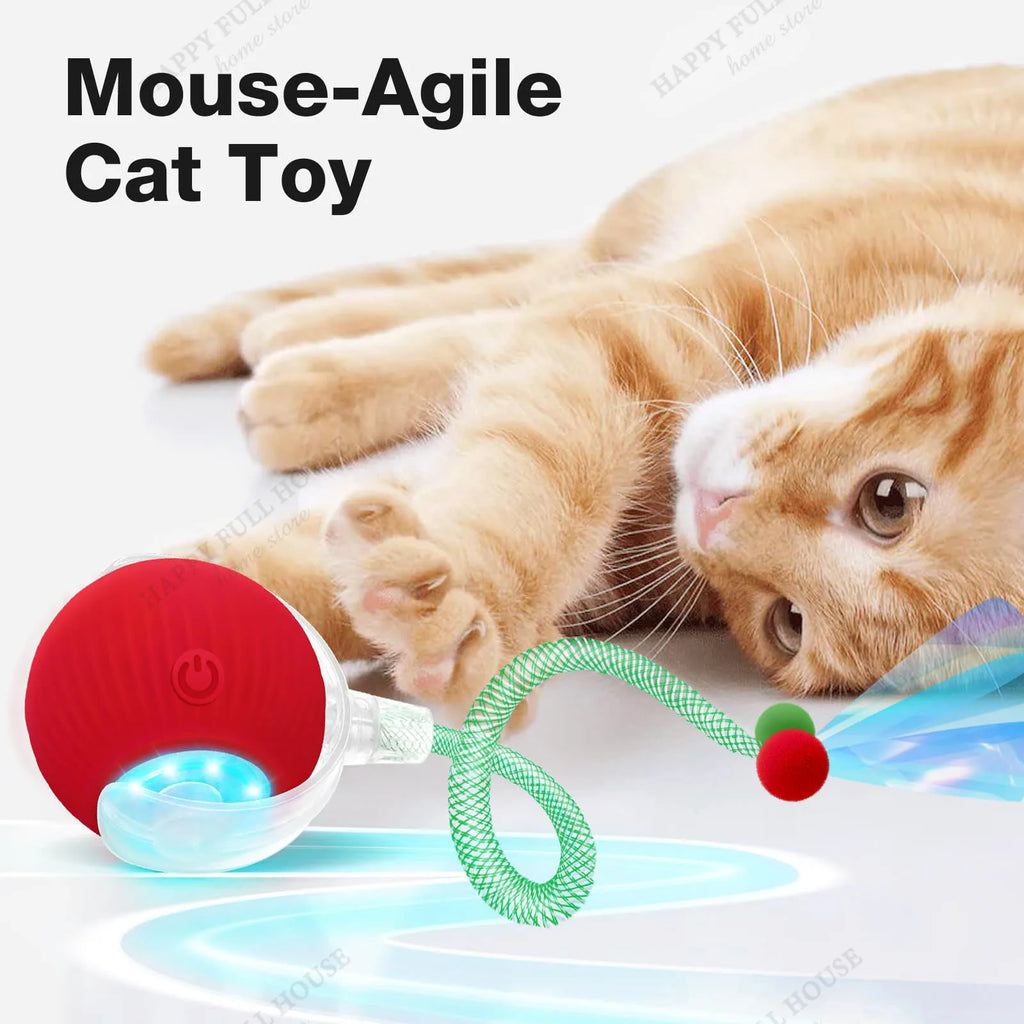 3-Mode Electric Moving Ball Cat Toy — Automatic Interactive Boredom Relief for Kittens & Adults