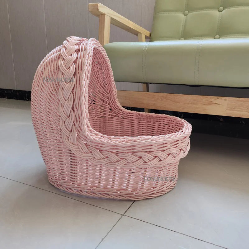 4-Wheel Pet Trolley Stroller with Detachable Carrier for Travel