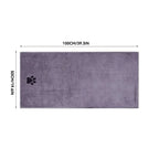 Embroidered Microfiber Pet Bath Towel — Soft, Absorbent, Doubles as Blanket