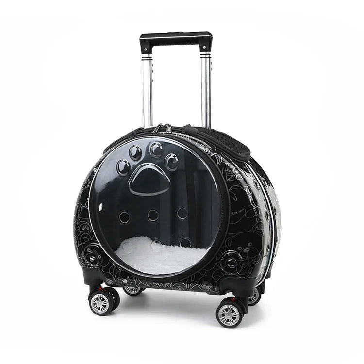 Transparent Space Capsule Pet Backpack Carrier — Large Capacity Multi-Purpose Outdoor Bag for Cats & Dogs