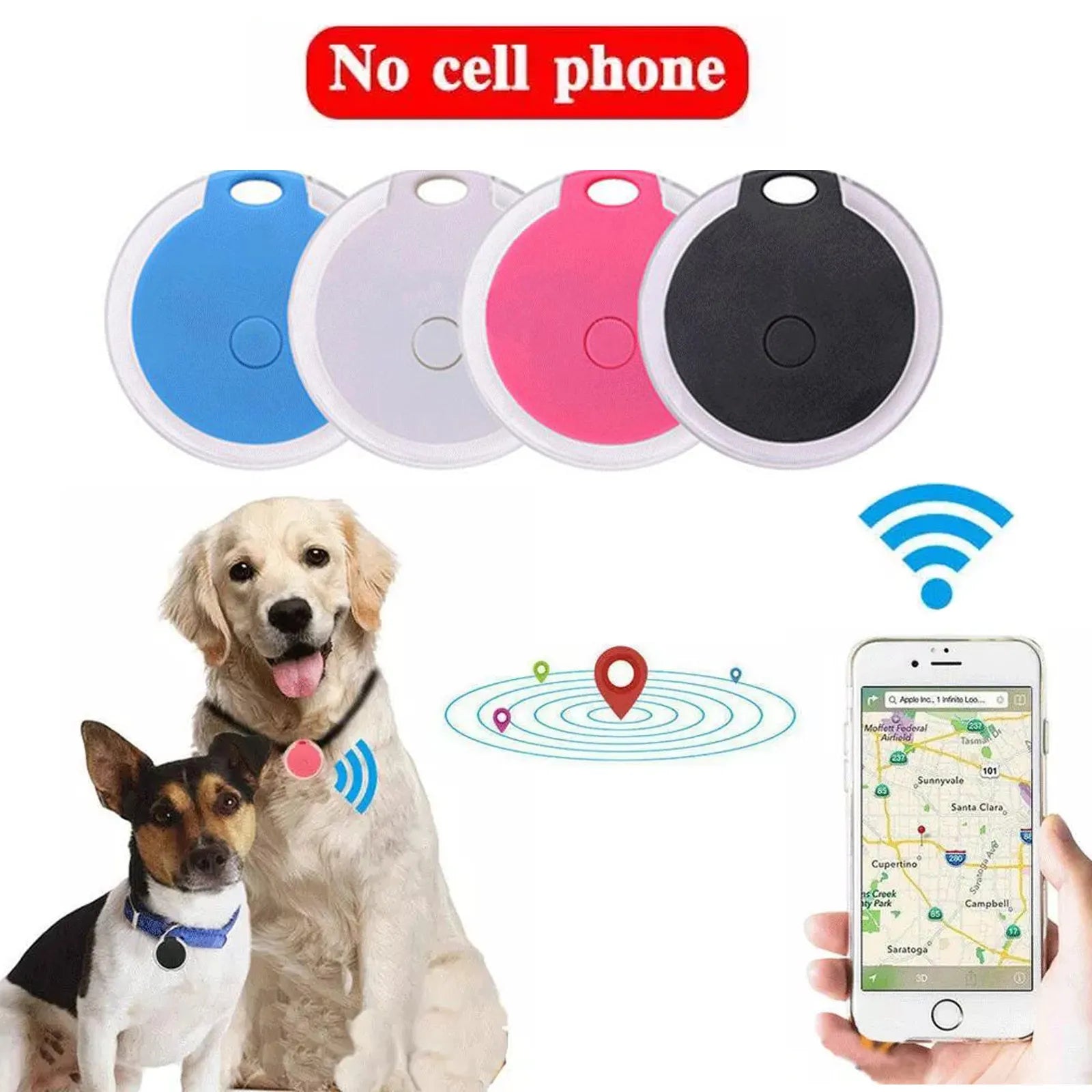 Mini Waterproof GPS Tracker for Pets, Kids, Car & Wallet
