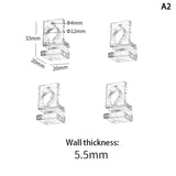 Acrylic Fish Tank Glass Clips (4pcs, 5.5–15mm, Aquarium Lid Support)