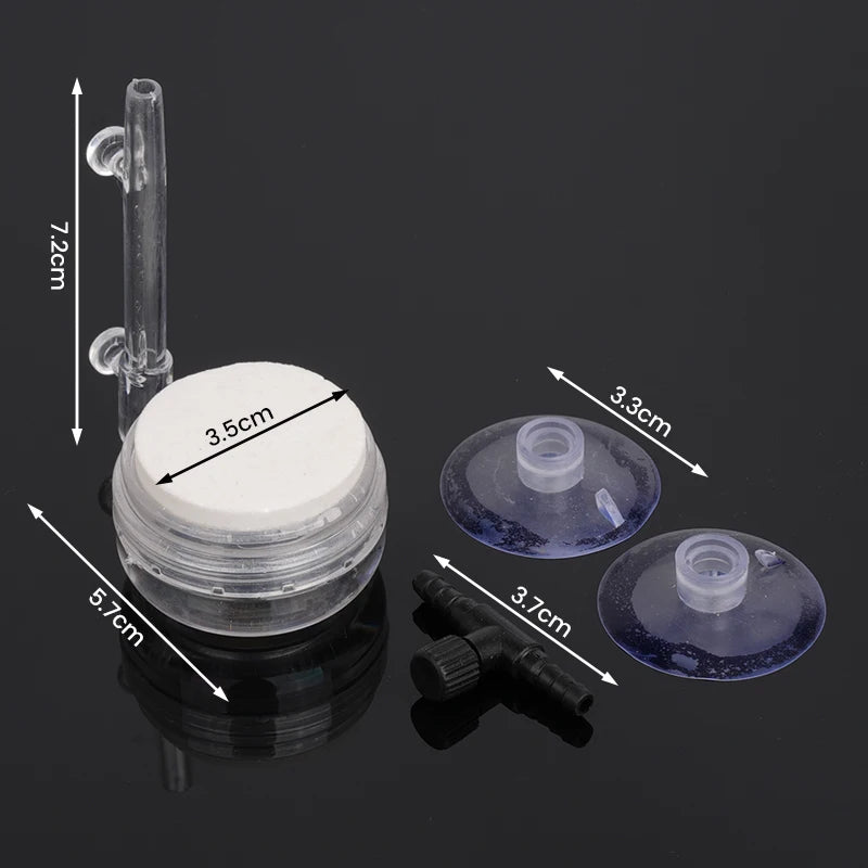 Glass & Acrylic Spiral CO2 Diffuser for Aquariums