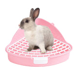 Corner Litter Tray — Space-Saving Toilet Box for Rabbits & Small Pets