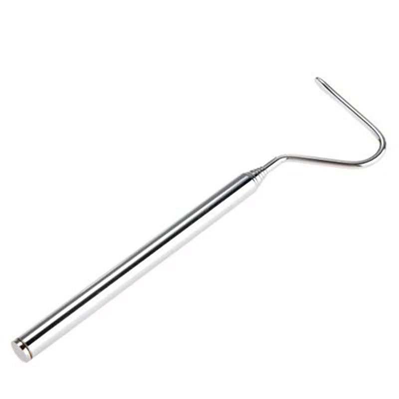 Retractable Snake Hook — Stainless Steel Handling Tool for Reptile Keepers