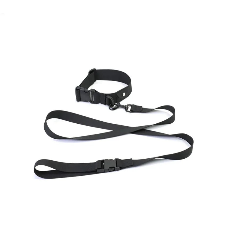 GPS Pet Collar & Leash Locator Set for Dogs & Cats - Nylon Traction Collar with Tracking