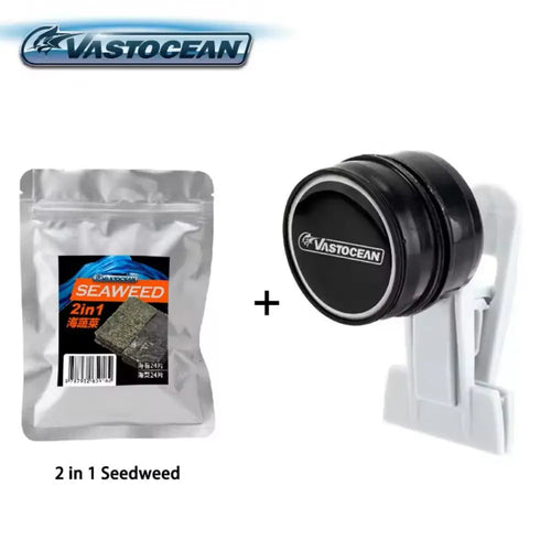 Magnetic Aquarium Seaweed & Veggie Feeding Clip 2-in-1