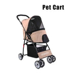 Lightweight Foldable Luxury Pet Travel Stroller for Small Dogs & Cats — Fashion Portable Outdoor Carrier