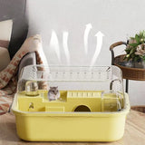 Chew-Proof Hamster Cage — Large Acrylic Habitat with Openable Top