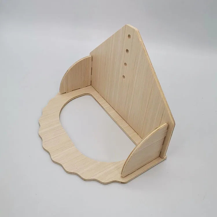 Solid Wood Silent Running Wheel — Quiet Exercise Wheel for Hamsters