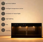 Large Reptile Terrarium — 80×40×40cm Habitat with Digital Thermostat & Sliding Glass Door