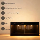 Large Reptile Terrarium — 80×40×40cm Habitat with Digital Thermostat & Sliding Glass Door