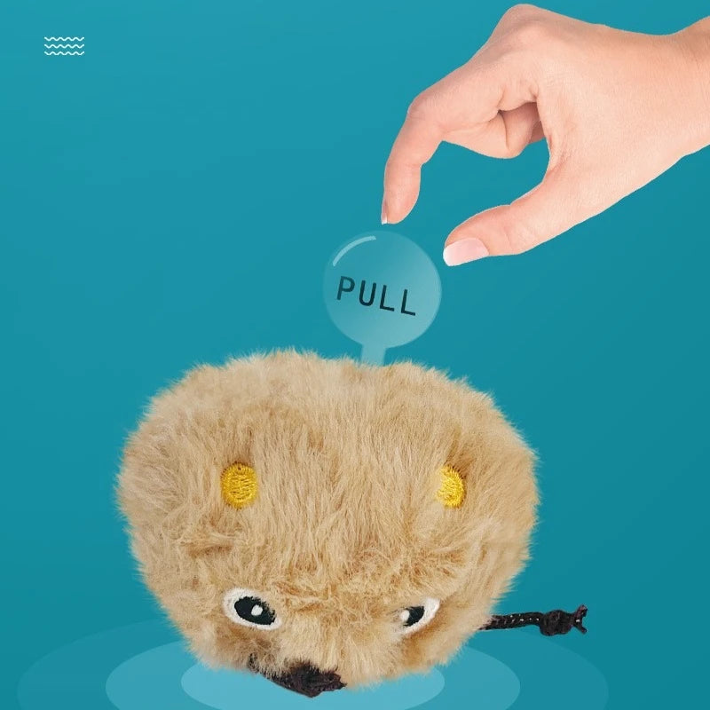 Touch-Activated Sound Cat Toy — Bite-Resistant Frog, Bird, Cricket & Mouse Sounds
