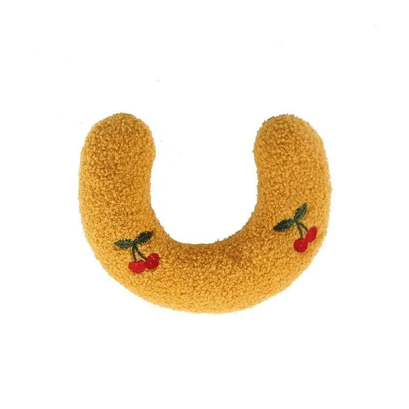 U-Shaped Cat & Kitten Sleeping Pillow — Soft Pet Bed Pillow Toy for Small Cats & Dogs