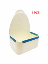 Anti-Spill Hanging Cage Feeder — Fixed-Clip Bowl for Small Pets