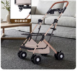 Pet Cart Dog Cat Teddy Baby Cart Outdoor Small Pet Cart Lightweight Foldable Outdoor Travel Stroller Carrier