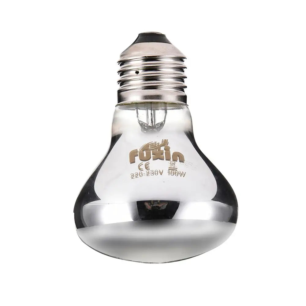 E27 Ceramic Heat Lamp — No-Light Day & Night Reptile Heater, 25W–100W