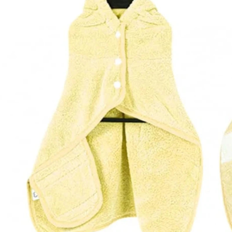 Hooded Pet Bathrobe — Adjustable Collar & Belly Strap, XS to L