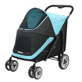 Modern Portable 55kg Large Dog Pet Stroller — 4-Wheel Foldable Large Capacity Outdoor Travel Trolley