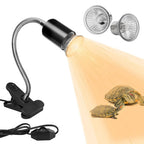 Dimmable 50W UVA/UVB Reptile Heat Lamp — Simulated Sunlight for Turtles & Bearded Dragons