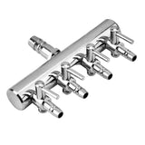 Stainless Steel Aquarium Air Flow Control Valve (8mm to 4mm, Splitter)