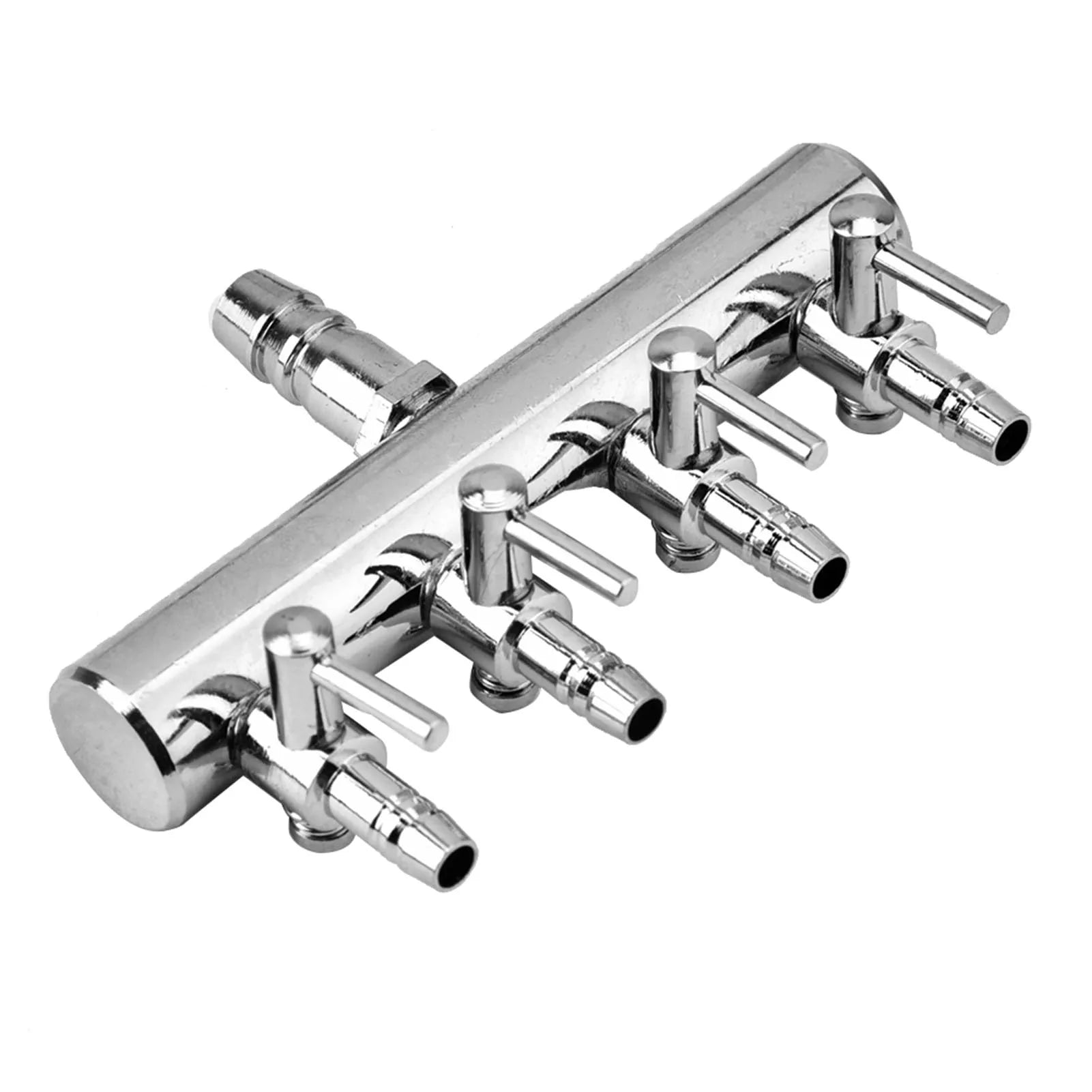 Stainless Steel Aquarium Air Flow Control Valve (8mm to 4mm, Splitter)