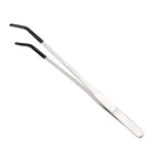 Stainless Steel Feeding Tweezers — Rubber-Tip Tongs for Reptiles & Terrariums