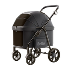 Bello Premium Foldable 4-Wheel Pet Stroller for Large Dogs — New Design Travel Carrier