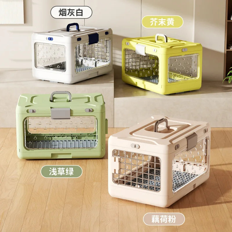 Foldable Airline Cat Carrier Box for Check-In & Car Travel