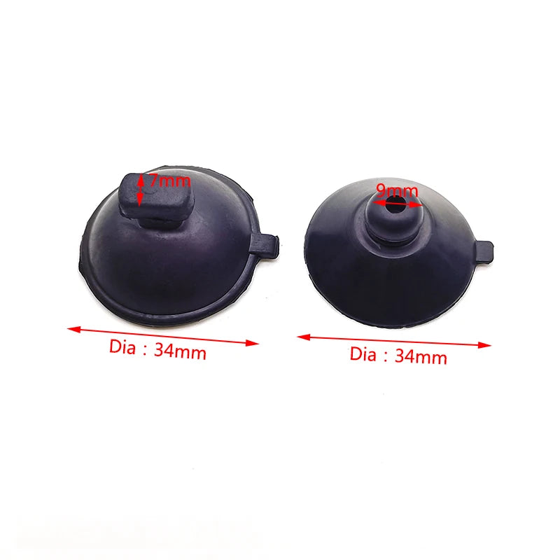 Aquarium Suction Cup Holders (10-Pack, Black, Glass Tank Clips)
