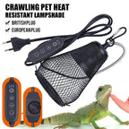 All-in-One Reptile Heat Lamp Shade — Anti-Scald Ceramic Infrared Heater