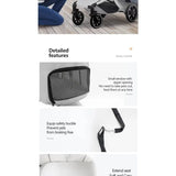 carrinho pet Foldable 4-Wheel Eco-friendly Pet Stroller Quick One-Hand Folded Portable Pet Bag Travel Carrier for Small/Medium D