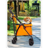 2 in 1 Folding Shopping Cart Pet Stroller 14 LB Grocery Cart 38L Large Cart with Basket for Groceries Laundry Camping Pet Travel