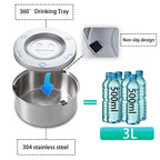 No-Spill Stainless Steel Dog Bowl